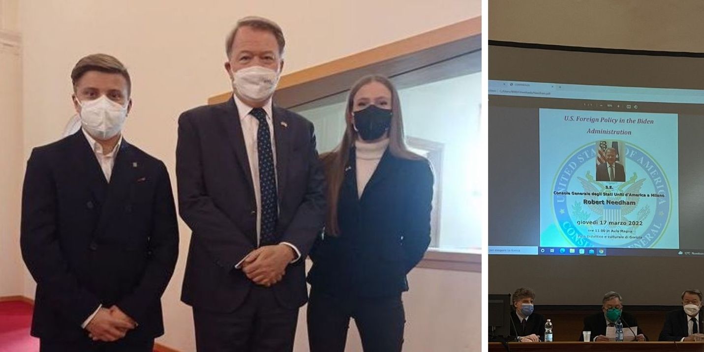 Immagine per Il console Usa in visita a Gorizia, le sfide di Biden spiegate agli studenti